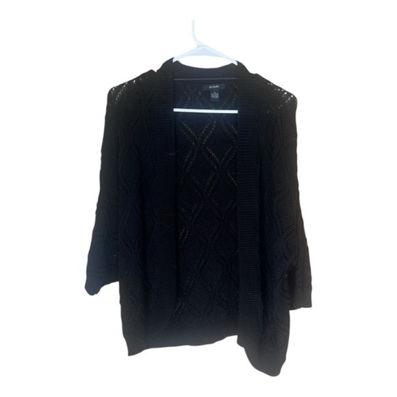 Alfani Sweaters - Alfani 3/4 sleeve Black Knit Sweater